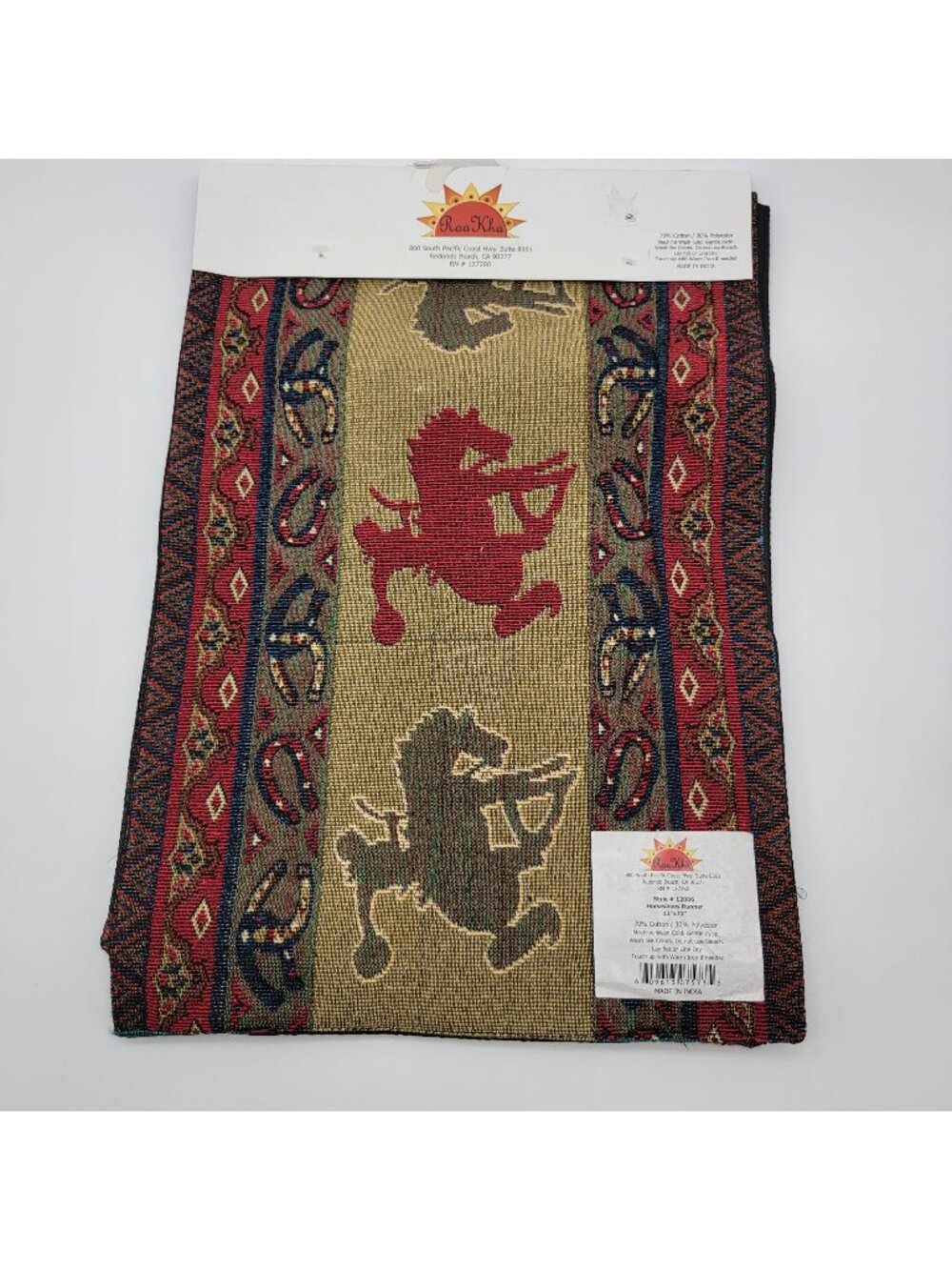 Cowboy Western Jacquard Table Runner
